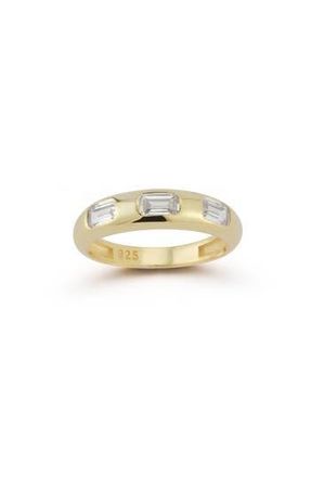 Glaze Jewelry 14K Gold Plated Sterling Silver CZ Dome Ring at Nordstrom Rack, Size 7
