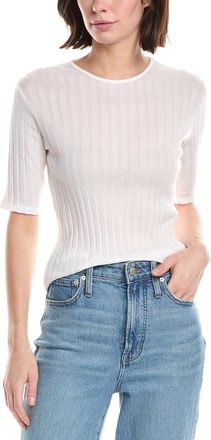 Vince Ribbed Mock Neck Top