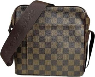 Louis Vuitton Pre-owned Cross Body Bags, female, Brown, Size: ONE SIZE Pre-owned Canvas Cross Body Bag