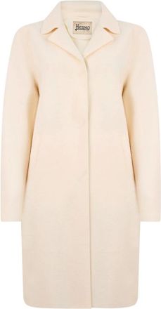 Herno Knee-length Coat - female - Herno - Single-Breasted Coats - Beige - XL - Coats