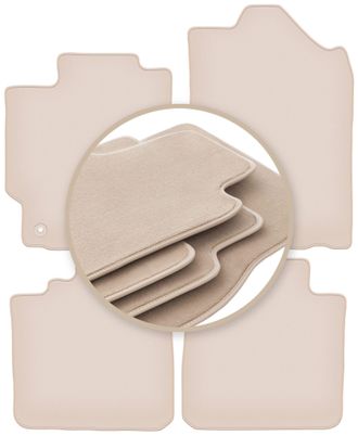 OEM Alfombrillas Beige Premium Para Toyota Camry Viii Xv50 Sed&aacute;n 2011-2018