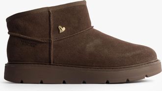 Skechers 167848/choc Keepsakes Cozy - Mini Womens Boots Chocolate - Brown Leather - Size UK 4.5