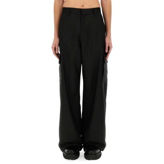 Off-white Heren, Broeken, Zwart, Maat: M Poliester