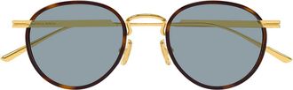 Bottega Veneta Sunglasses Bv1389 S 002 Gold/Blue Men