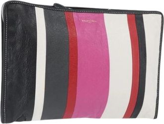 Balenciaga Pre-owned Vintage Clutch - Dames - Vintage Clutch - Veelkleurig - ONE Size - Leer - Vintage