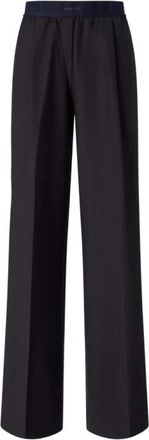 Pinko Phaius Broek - Dames - Wijde Broeken - Blauw - M - Broeken