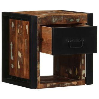 Berkfield Home Sturdy Bedside Cabinets 2 pcs Multicolour 40x35x40 cm Solid Wood | Size: 40 x 35 x 40 cm