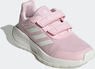 adidas Sneaker ADIDAS SPORTSWEAR TENSAUR RUN, Gr. 33, weiss (clear pink, core wei&szlig;, clear pink), Textil, Schuhe Sneaker, mit Klettverschluss, f&uuml;r Jugendliche