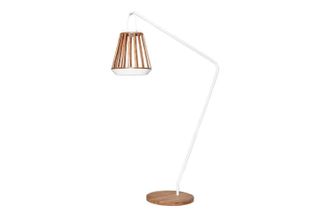 OEM Soporte De L&aacute;mpara Solar De Madera Jill Suns, Color Blanco, Homms