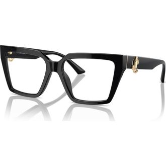 Jimmy Choo London 52mm Cat Eye optical glasses in Black at Nordstrom
