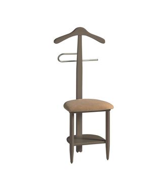 HERDASA Gal&aacute;n 361 Con Asiento En Beige Herrajes Cromado Satinado Lacado Moka, 105 Cm(alto)45 Cm(ancho)41 Cm(largo)