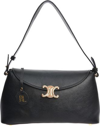 Anna Luchini Zwart Rundleer Tas