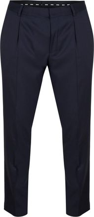HUGO BOSS Mens Straight Trousers H in Dark Blue - Size 33W/32L