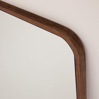 La Redoute Interieurs Rechthoekige spiegel, van notenfineer, 60 x 90 cm, IODUS