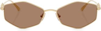 Jimmy Choo Eyewear Occhiali da sole geometrici - Oro