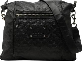 Gucci Pre-owned Crossbody Bag - Dames - Vintage Schoudertas - Zwart - ONE Size - Leer - Vintage