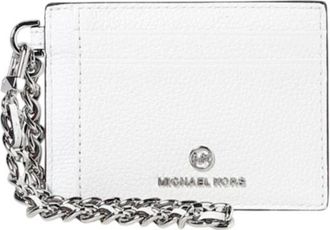 Michael Kors Elegante Kaarthouder Portemonnee - Dames - Portefeuilles - Wit - ONE Size - Leer - Accessoires