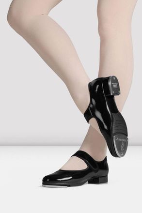 Bloch Ladies Allie Tap Shoe, Black Patent Leather