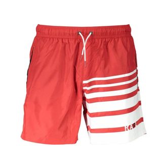 Karl Lagerfeld Badmode, Heren, Rood, 2Xl, Katoen, Korte broek