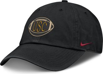 Nike USC Campus Prep Football Club Nike Mens College Adjustable Hat in Black | NC0100ASCJ-PVK