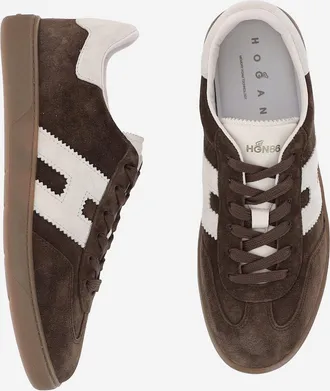 Hogan Mens Suede Sneakers Brown Trainers
