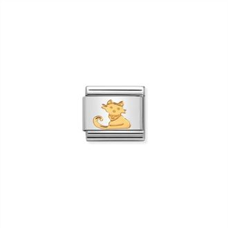 Nomination Unisex Animals Links Bracelet In Seated Cat