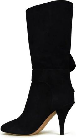 Valentino Garavani Bow Tie Boots - Dames - Laarzen met Hak - Zwart - 36 1/2 EU - Su&egrave;de - Schoenen