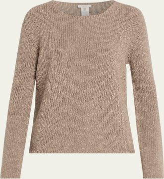 The Row Nitha Cashmere Knit Crewneck Sweater
