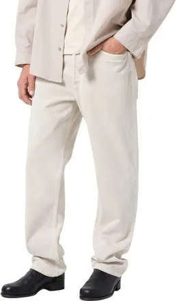 A Gold E 90s Straight Leg Jeans in Bone Aged White at Nordstrom, Size 31