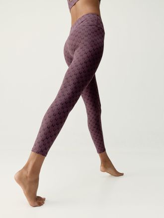 Born Living Yoga Legging Monogram Dark Cherry