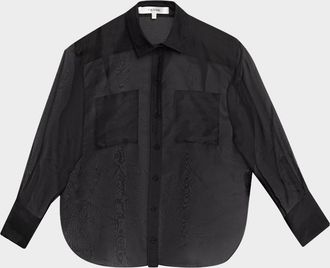 Frame Denim The Silk Organza Shirt
