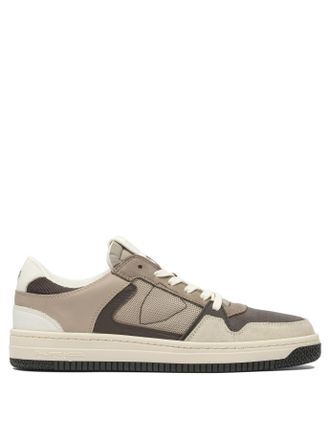 Philippe Model Mens Beige Leather Sneakers - Tan - Size EU 40