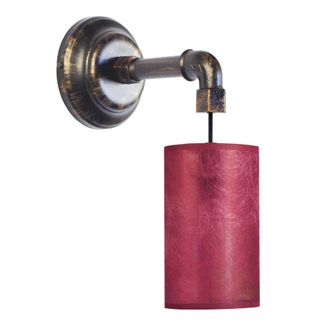 Tosel Aplique de pared metal Alt.26cm negro ;Pantalla: negro