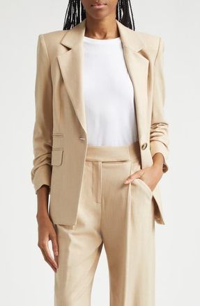 Veronica Beard Battista Dickey Jacket in Stone Khaki at Nordstrom, Size 14