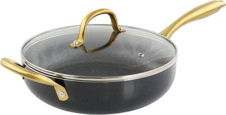 Gibson Home Ellsworth 3.5 Quart Aluminum Nonstick Saute Pan With Lid