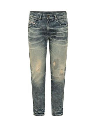 Diesel Blue Skinny Mid Rise Jeans