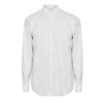 HUGO BOSS Formeel herenoverhemd met Oxford-kraag en gespreide kraag (Wit)