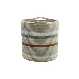 Lorena Canals Cesta algod&oacute;n beige &oslash;30x30