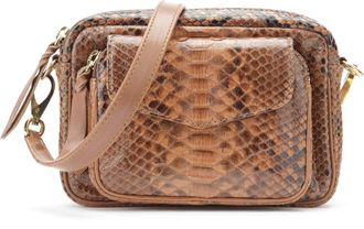 CLARIS VIROT Sac Baby Charly Python Moka