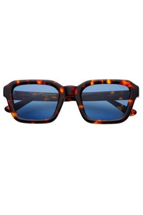 Freyrs Eyewear Hudson Rectangular Sunglasses in Tortoise /Blue at Nordstrom