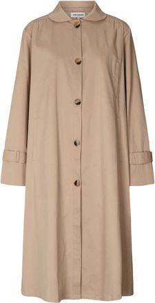 Lollys Laundry Trench Coats - Dames - Trenchcoats - Beige - L - Katoen - Jassen