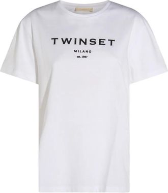 Twin-Set T-shirt con logo - Bianco