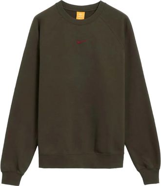 Nike swoosh-logo raglan-sleeve sweatshirt - Brown