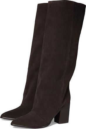 Nine West Chicke Womens Boots Dark Brown Suede : 9.5 M, Suede/Synthetic