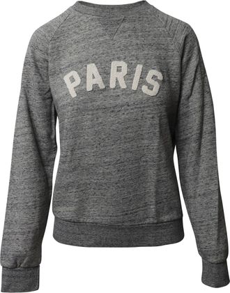 Sandro Appliqué Sweatshirt in Grey Cotton
