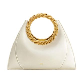 JW PEI Handbags, female, White, Size: ONE SIZE Amiya Leaf Handle Sculpture Bag