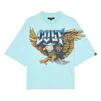 Cult of Individuality OVERSIZED SHORT SLEEVE CREW NECK TEE PREDATOR