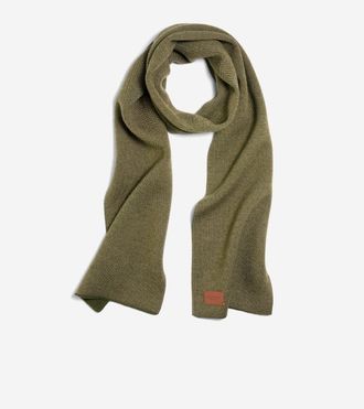Cole Haan Mens Birdseye Scarf - Green