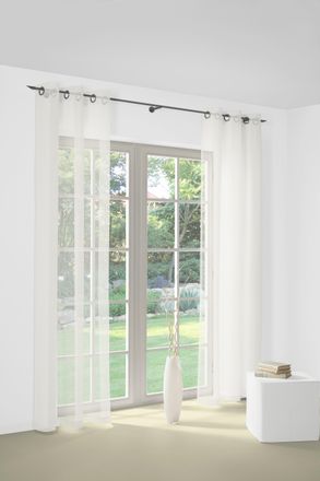 Wirth Gardine »Bettina« Ösen 1 Stk. tlg. Fertig-Store mit Metallösen nach Mass