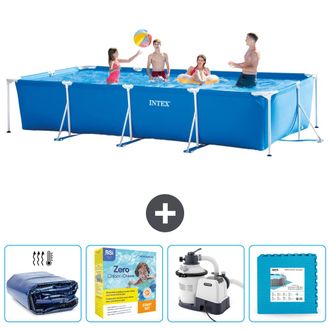 Intex Piscina Con Estructura Rectangular - 450x220x84 Cm - 5-piezas Scb67